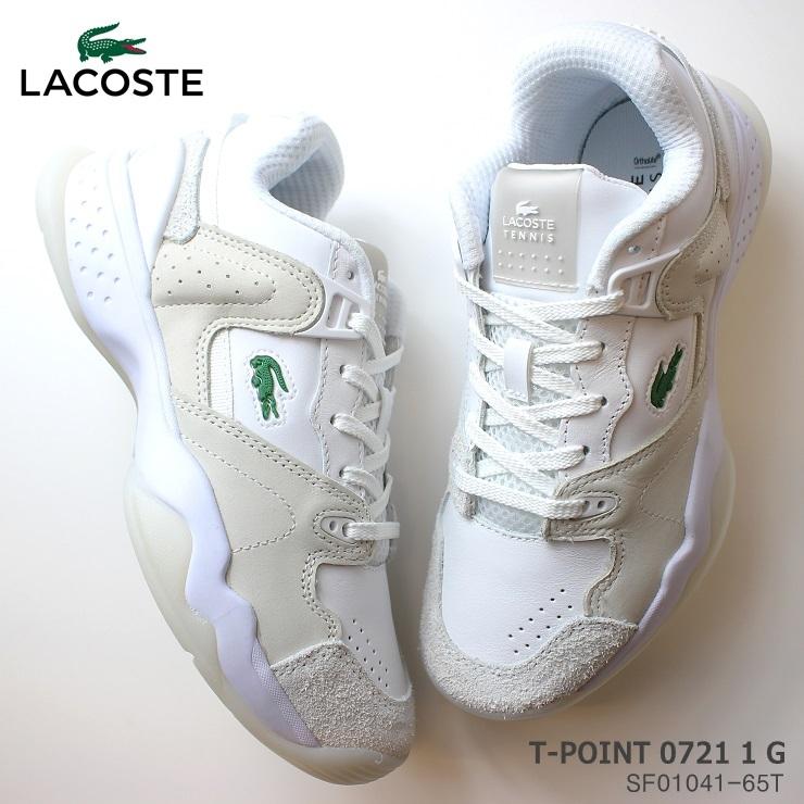 ラコステ レディーススニーカー Lacosteace T Point 0721 1 G Sf 65t 白 スニーカー コート系スニーカー Sft フットパークヌシセ 通販 Yahoo ショッピング