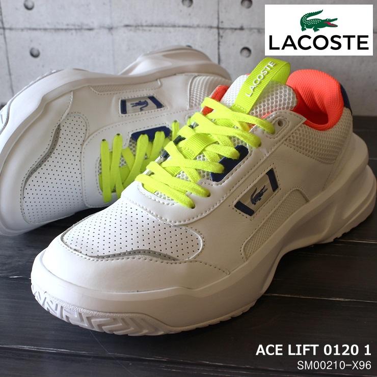 ラコステ メンズスニーカー Lacoste Ace Lift 01 1 Sm X96 白 スニーカー レトロハイテクスニーカー Smx96 フットパークヌシセ 通販 Yahoo ショッピング
