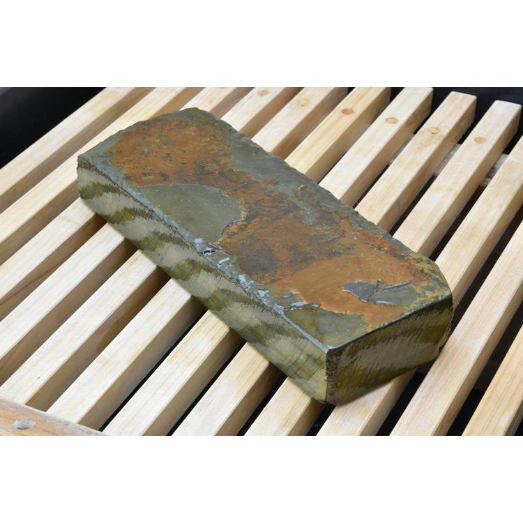 中山浅葱砥石 仕上砥石 天然砥石 本物保証【使用品】 T5127-3