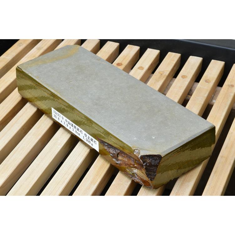 天然砥石　正本山　浅葱 仕上げ砥石 京都 正本山 天然砥石 浅葱 中山水浅葱砥石 極上 仕上砥石 天然