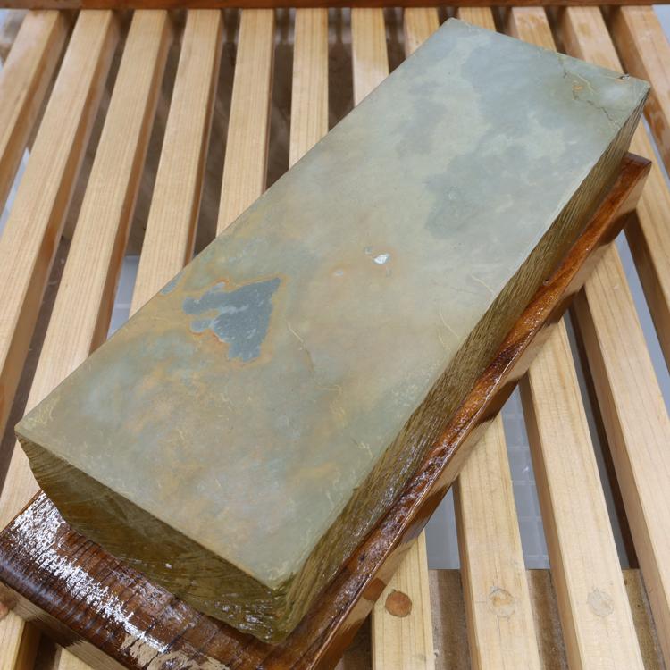 天然砥石　田村山　戸前　浅葱 特選若狭田村山浅葱大型砥石 仕上砥石 天然砥石 本物保証【未