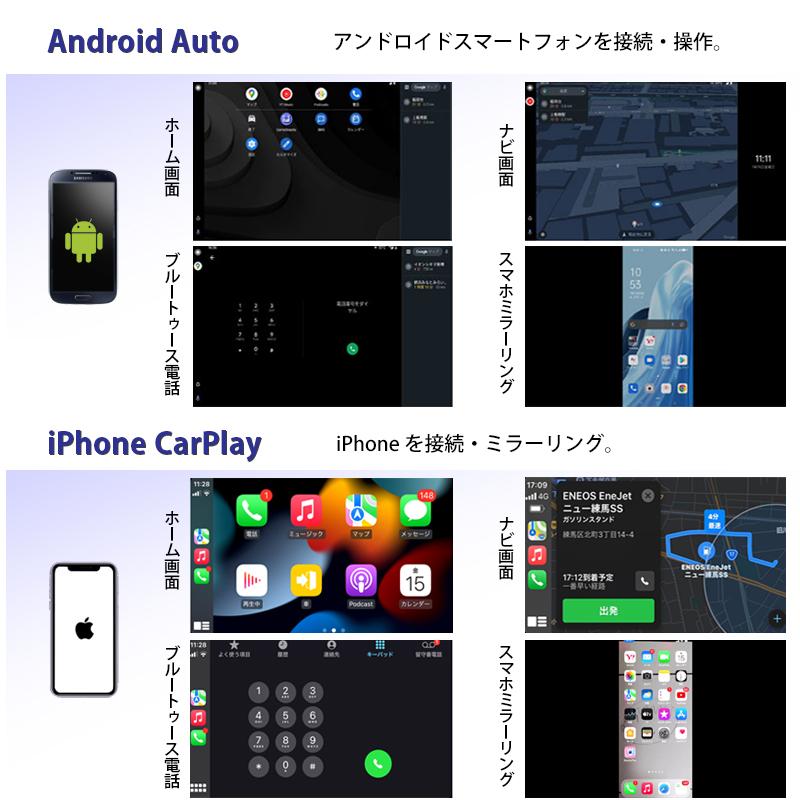 車載 10.1インチ ディスプレイオーディオ 2DIN マルチプレーヤー USB WIFI Android アンドロイド スマートフォン iPhone ブルートゥース [AG13]｜mygarage｜03