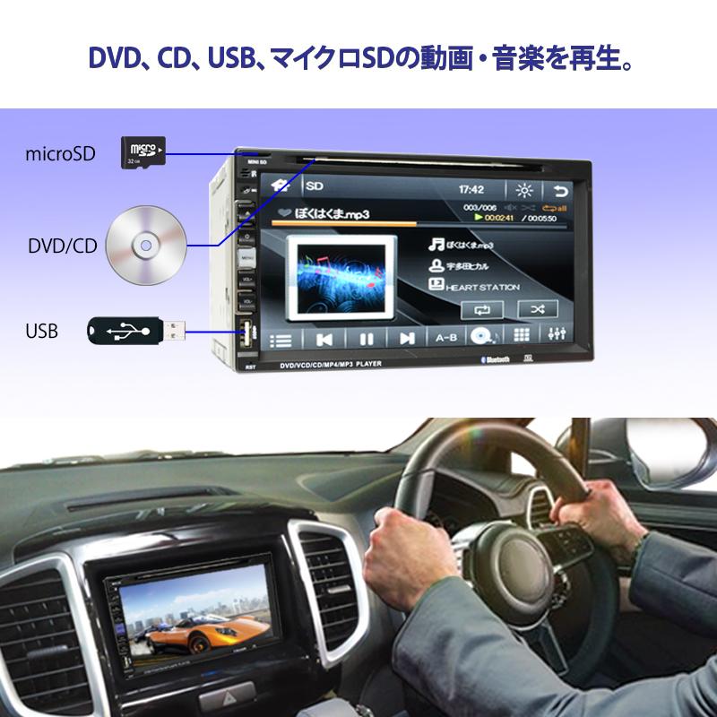 カーナビ 6.95インチ 2x2 フルセグテレビ タッチパネル ディスプレイ