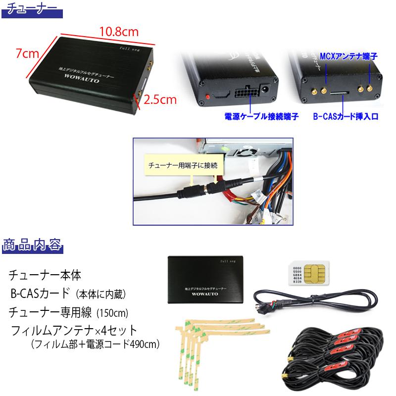 カーナビ 6.95インチ 4x4 フルセグテレビ タッチパネル ディスプレイ