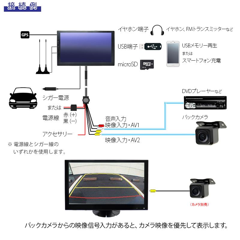 車載 11.6インチ オンダッシュ フルセグ テレビモニター Android搭載 WiFi タッチパネル 12V/24V 高画質 AV接続 ロッドアンテナつき｜mygarage｜09