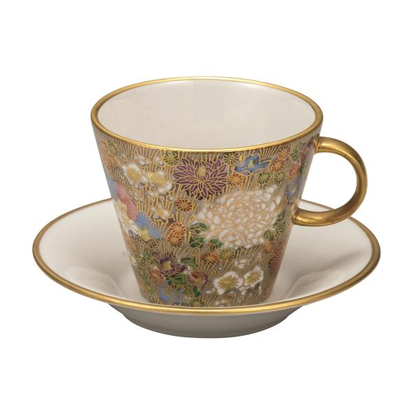 上質で快適 カップ ソーサー 本金花詰 コーヒーカップ かわいい 可愛い マグ マグカップ コーヒーマグ来客用 和風 出産内祝い お返し 誕生日 人気 マグ おしゃれ ブランドショッパー付き Copyme Io