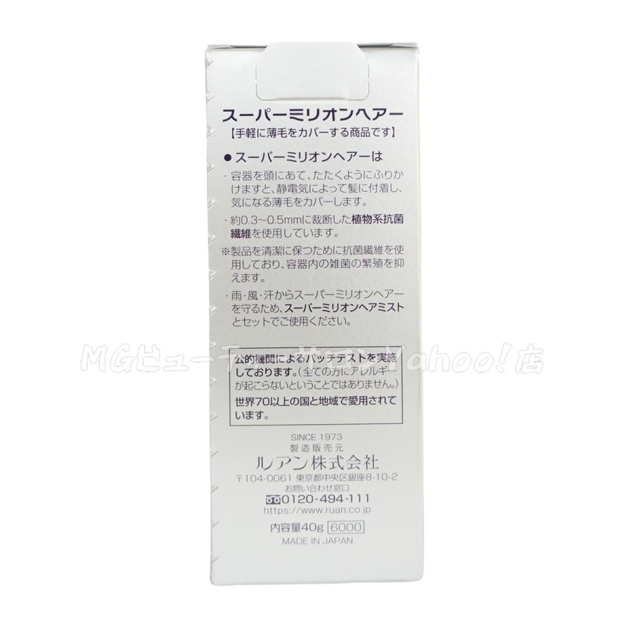 スーパーミリオンヘアー ルアン 40g No.15 ホワイト 隠し 粉 透けない