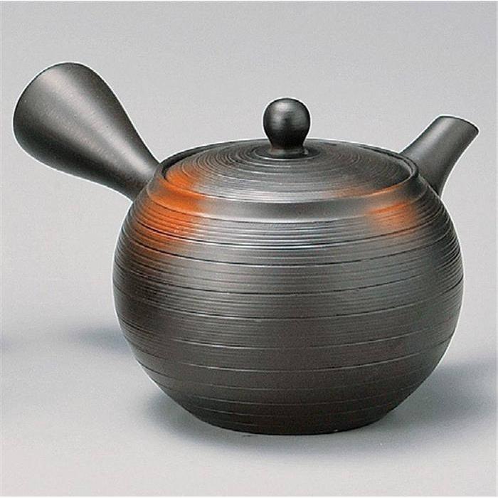 急須 ティーポット おしゃれ きゅうす 茶器 お茶 ポット 常滑焼急須 深蒸し急須 のぞみ茶こし急須 竹春窯変小丸赤ボカシのぞみ急須 きゅうす 人気の春夏