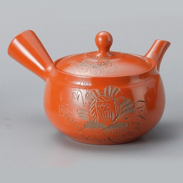 敬老の日 急須 大容量たっぷりサイズ さわやか網急 大きい急須須 朱泥3号ボタン彫急須 ティーポット きゅうす おしゃれ お茶道具 茶葉 緑茶 かわいい ギフ Mygift 通販 Yahoo ショッピング