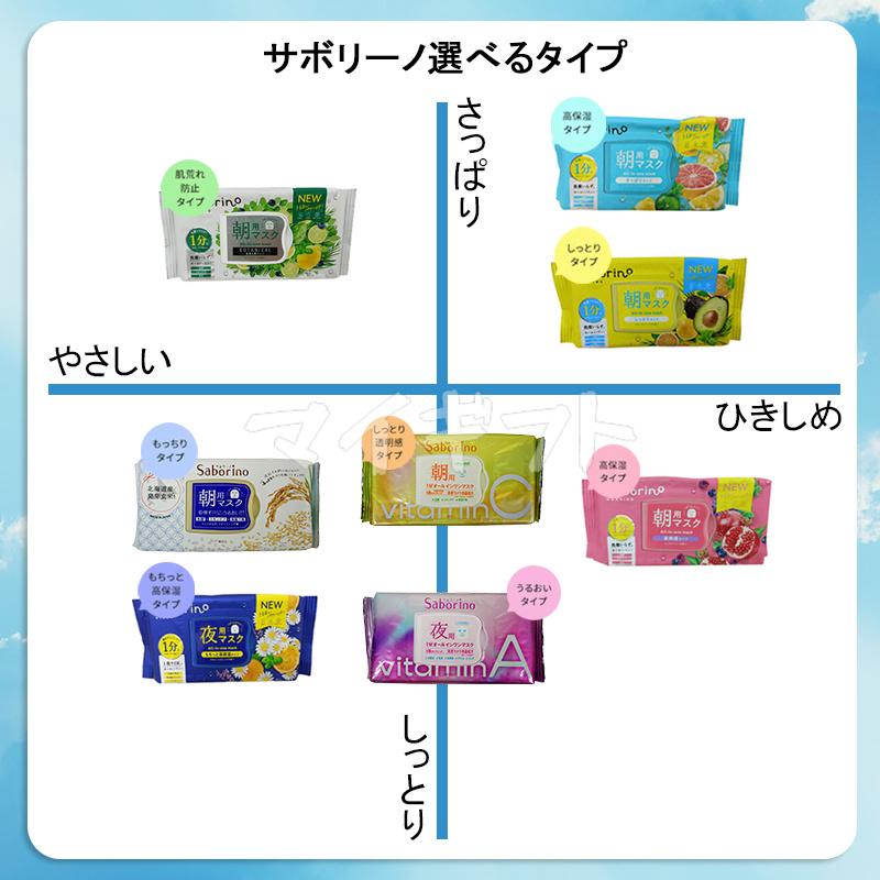 サボリーノ シートマスク フェイスマスク 高保湿 朝用マスク お疲れさ