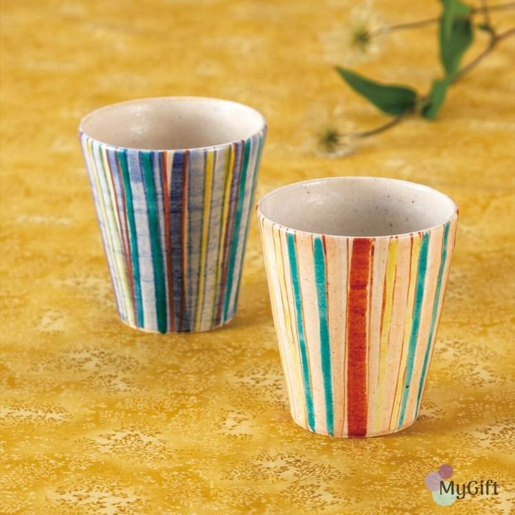 魅了 九谷焼 ペアフリーカップ 色十草 K6 1107 コップ タンブラー マグカップ ビアカップ 母の日 両親 カップ 陶磁器ギフト 贈り物 高級品 和食器 人気ブランドを Studiostodulky Cz