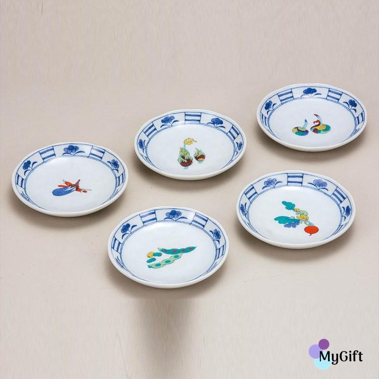 九谷焼 4号皿揃 野菜文 K6 41 ギフト 鉢 小鉢 中鉢 和食器 小皿 豆皿 贈り物 結婚祝い 内祝い お返 マイギフト Paypayモール店 通販 Paypayモール