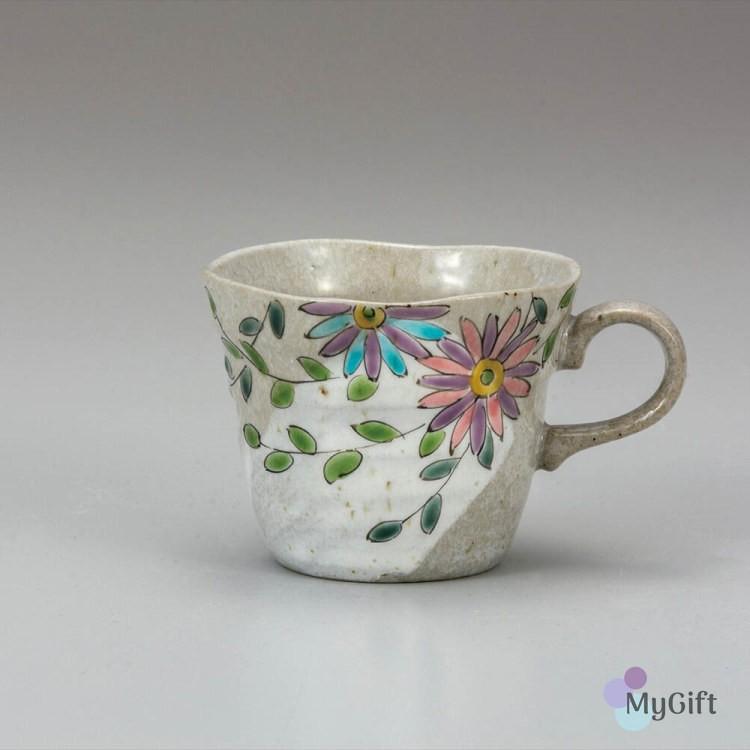 九谷焼 マグカップ 花遊 K6 9 母の日 両親 来客用 湯呑み タンブラー コップビアカップ ギフト 贈り物 和食器 マイギフト Paypayモール店 通販 Paypayモール