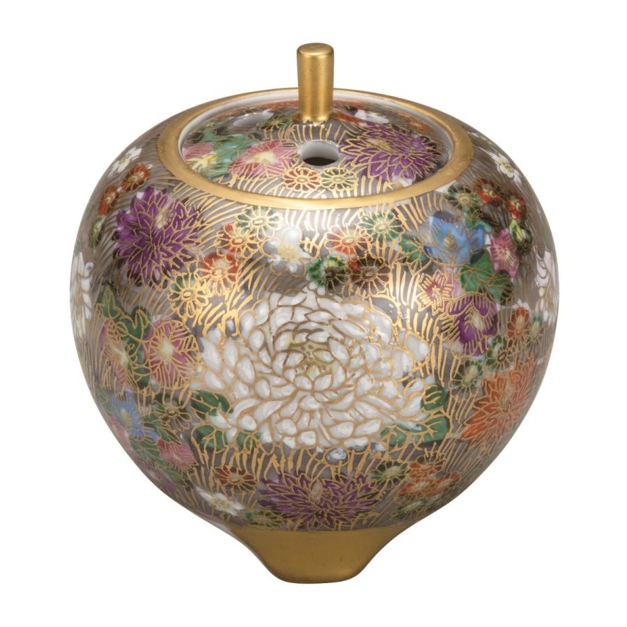 九谷焼 3号豆香炉 本金花詰 リラックス 贈り物 プレゼント お香 仏具 ギフト お香 線香 香立 昇進祝い 女の子 就職祝い 創業記念 取引先 結婚記念日 和風 節分 Kutani Koro K7 1411 マイギフトヤフー店 通販 Yahoo ショッピング