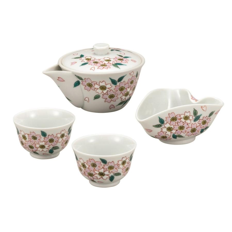 九谷焼 宝瓶揃 桜 可愛い きゅうす おしゃれ 湯呑みセット ティーポット 内祝い 社長 お返し 古希の御祝 会社設立 昇進祝い 法人ギフト おすすめ 卒寿 上司 マイギフト Paypayモール店 通販 Paypayモール