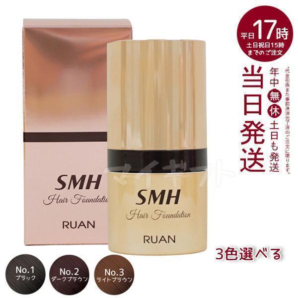 ルアン SMH 3個 ヘアファンデーション 12g No.2 ダークブラウン スーパーミリオンヘアー ルアン SMH ヘアファンデーション 12g No.1