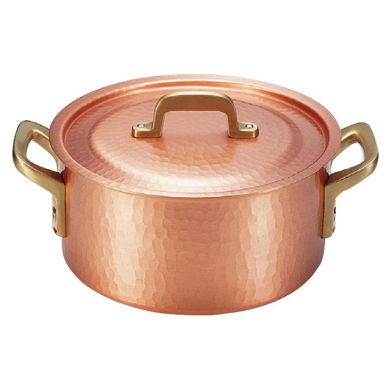 新光金属 新光堂 新潟県燕市 銅製品 純銅 新鎚起銅器 両手鍋20cm 新光金属 新光堂 新潟県燕市 銅製品 純銅 新鎚起銅器 両手鍋20cm