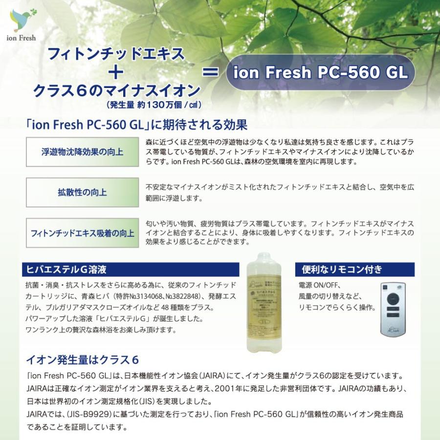 ウイルス、花粉症対策の決め手。ご自宅で簡単森林浴「フィトンチッド ion Fresh」｜mygod｜05