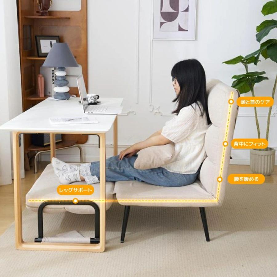 ソファベッド折りたたみ3WAYファブリックウチソファー け カウチリクライニング 3way ソファーベッド シングル ゆったり ファブリック