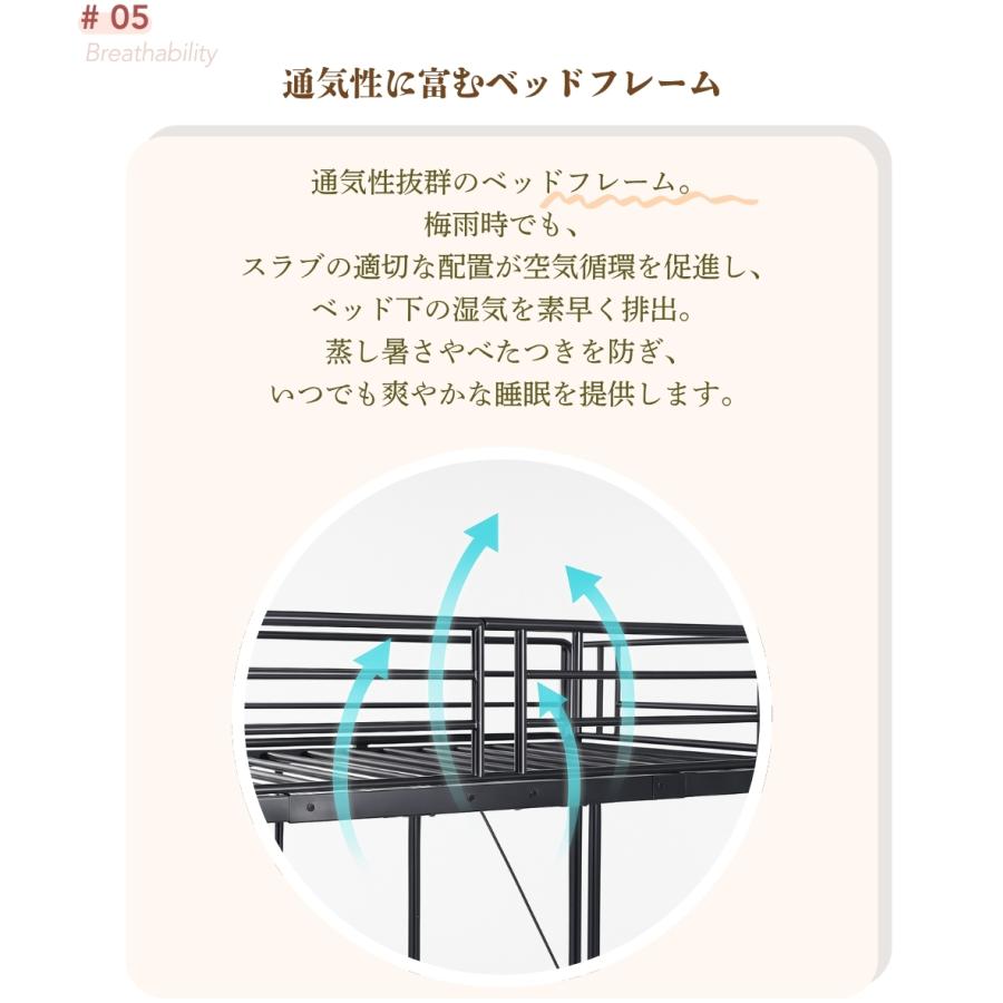 BTM ロフトベッド シングル 収納棚付き デスク付き 北欧風 子供ベッド