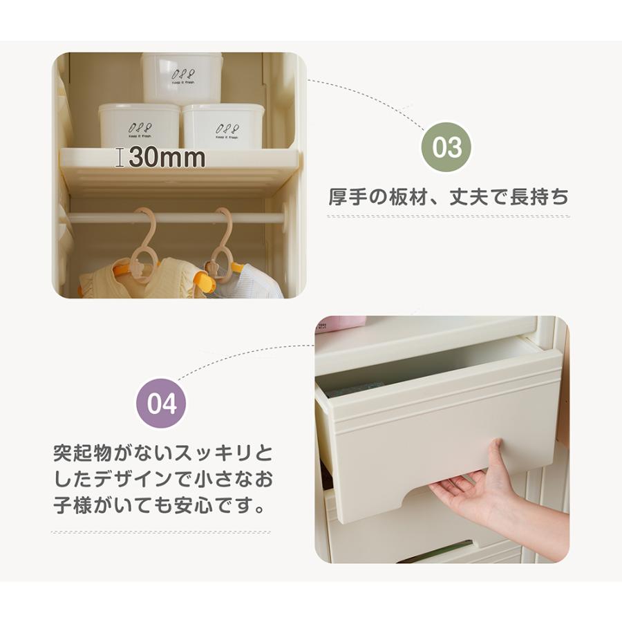 全品10%OFF】キッズ用収納キャビネット 多機能 大容量 整理棚 衣類収納