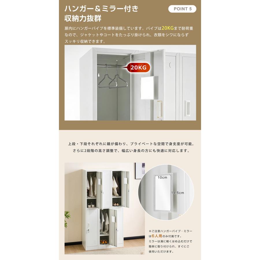 BTM スチールロッカー 12人用 ロッカー 鍵付き スチール製 更衣