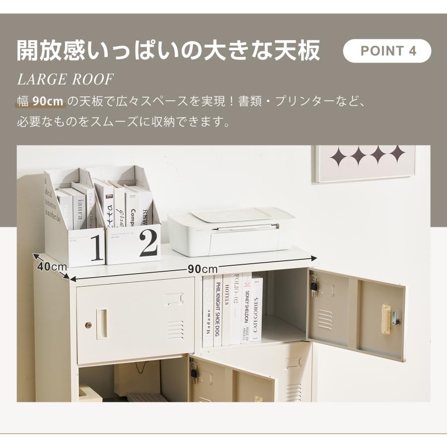 BTM 【全品10%OFF】スチールロッカー 4人用 ロッカー 鍵付き スチール
