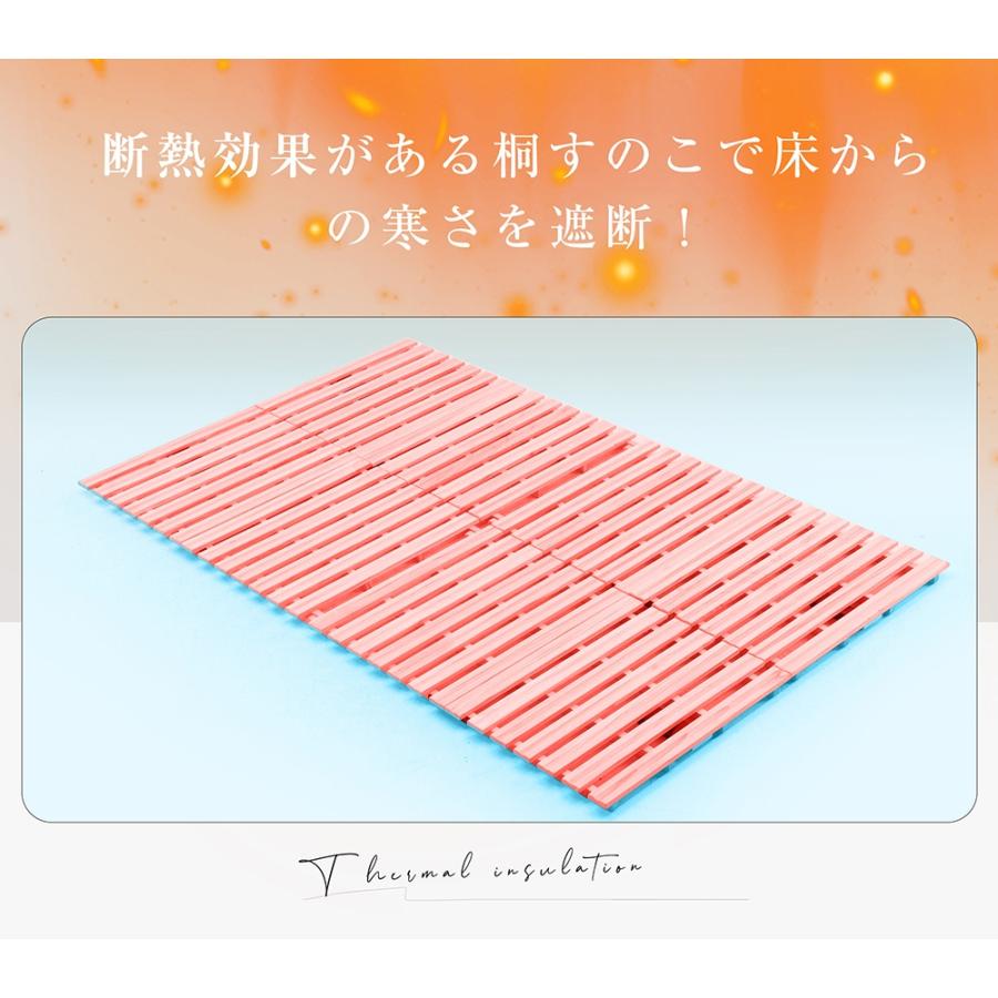 BTM 【2つ折り ダブル】ベッド すのこベッド 折りたたみ ダブル 送料