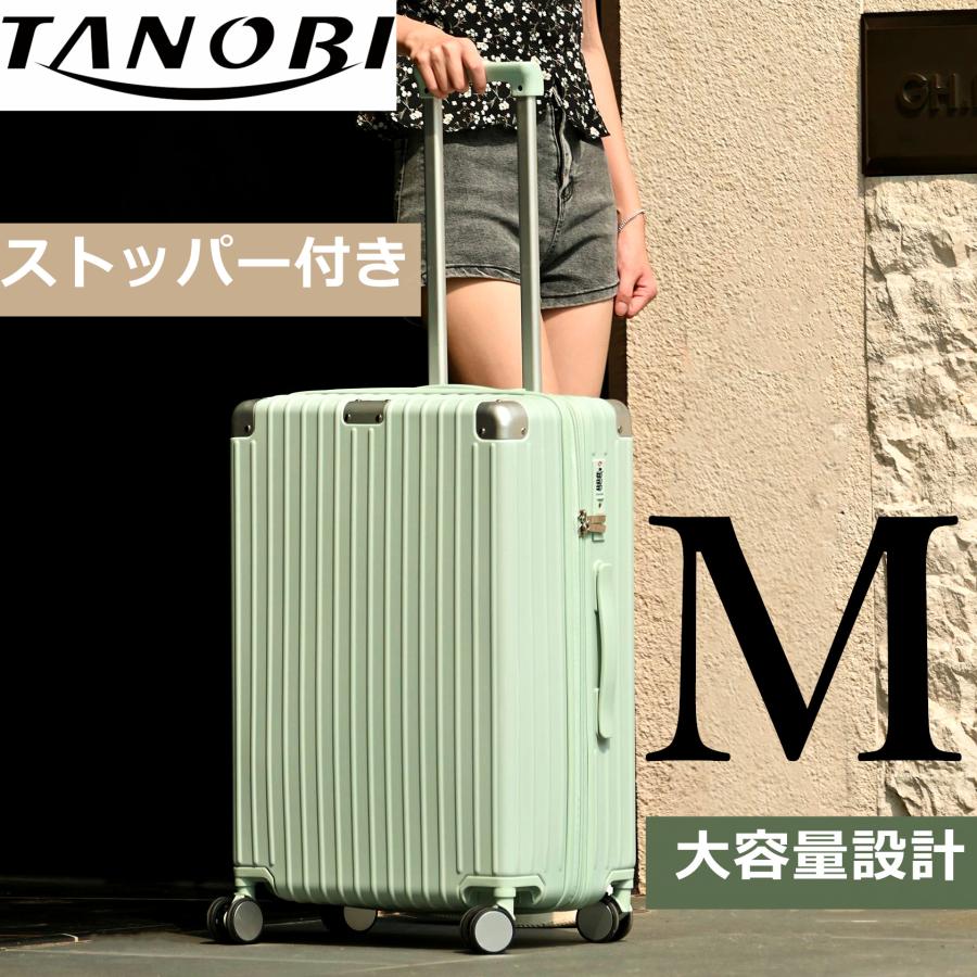 BTM スーツケース Mサイズ 機内持ち込み ストッパー付き USBポート