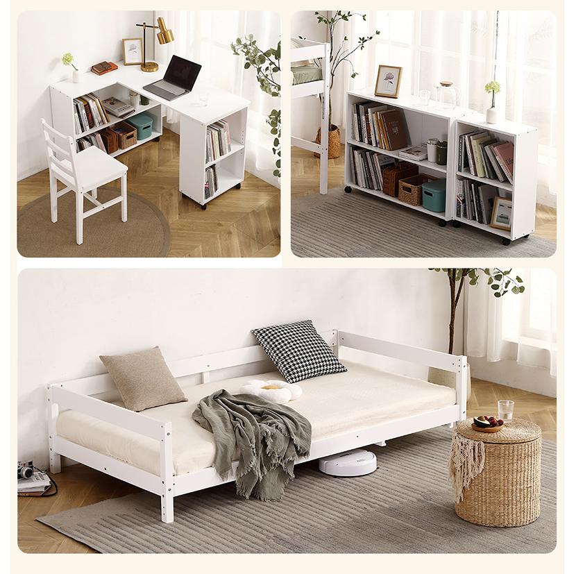 BTM システムベッド ロフトベッド 木製 シングル ベッド ロー