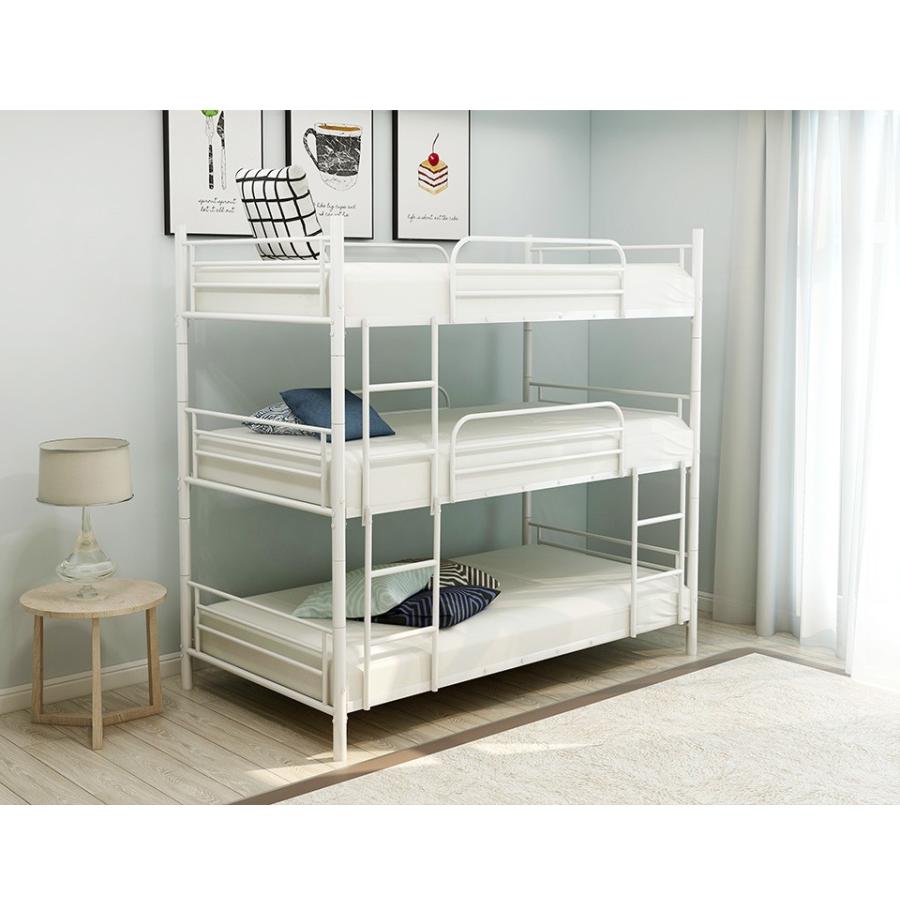 定番スタイル 赤字のお試し品 限定価格 1年保証 三段ベッド パイプベッド 3段ベッド パイプベッド スチールベッド 二段ベッド 3カラー選択 海外 並行輸入正規品