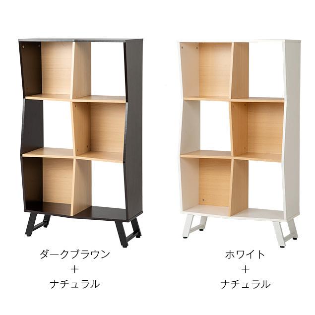 本棚 収納ラック 多辺形 混色 大容量 3段 木製 絵本 マンガ 薄型 Dvd収納 北欧 モダン 西海岸 アジャスター付き Myhome Paypayモール店 通販 Paypayモール