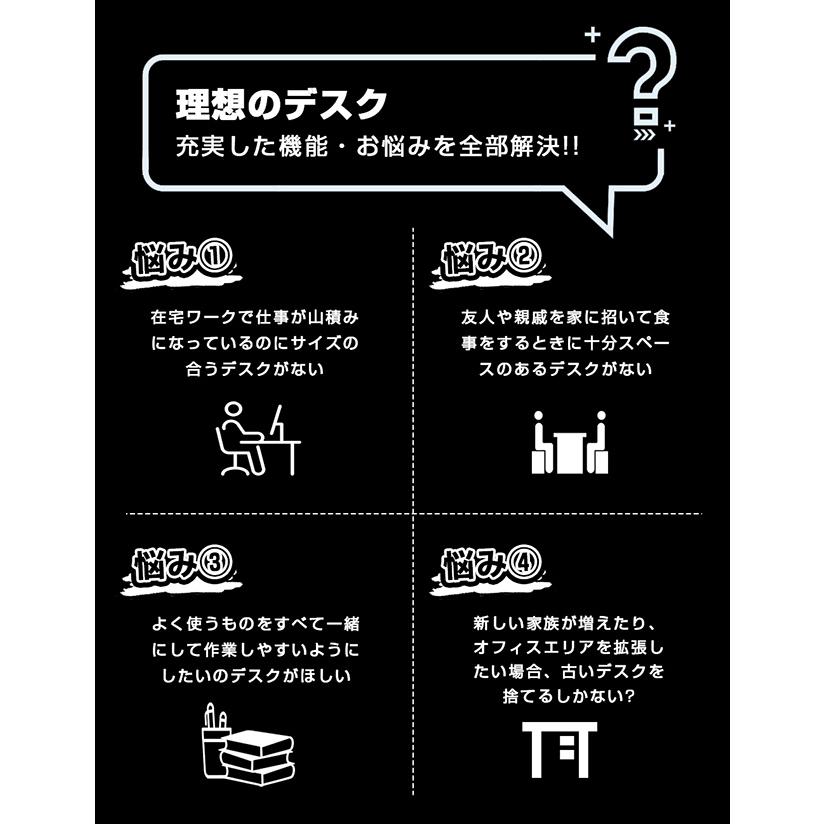 【全品10%OFF】【ハイタイプ一体型】パソコンデスク 一体型 木製 書斎デスク 学習机 勉強机 ハイタイプ オフィスデスク デスク&チェアセット 省スペース | BTM | 09