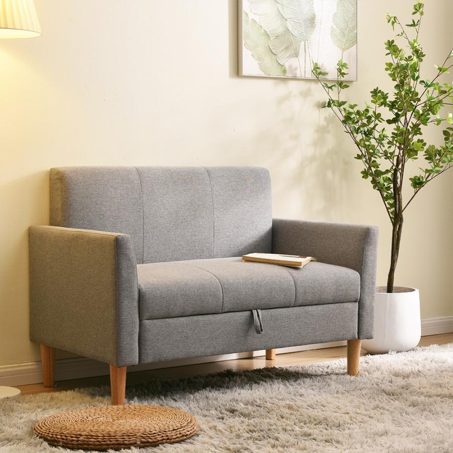 BTM ソファ 3人掛け ローソファー 肘付き 体にフィットする 天然