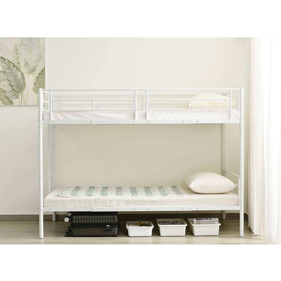 BTM 【タイプA】2段ベッド 二段ベッド 分離可能 シングル パイプ