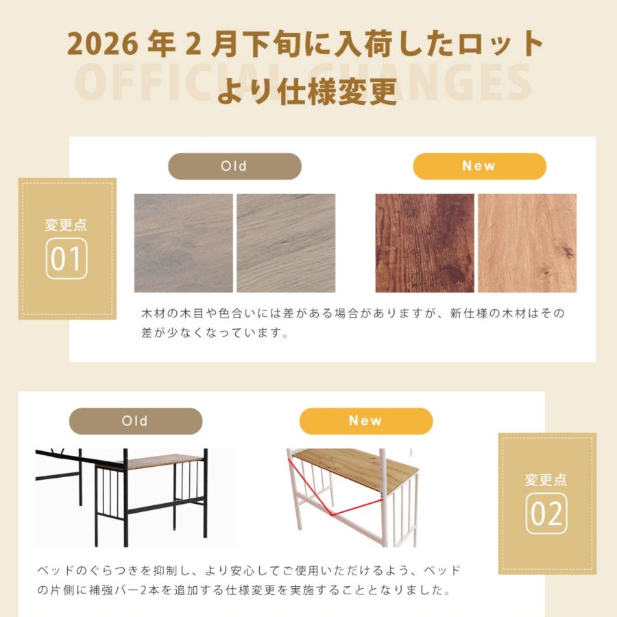 BTM 【全品10%OFF】ロフトベッド シングルベッド パイプベッド デスク