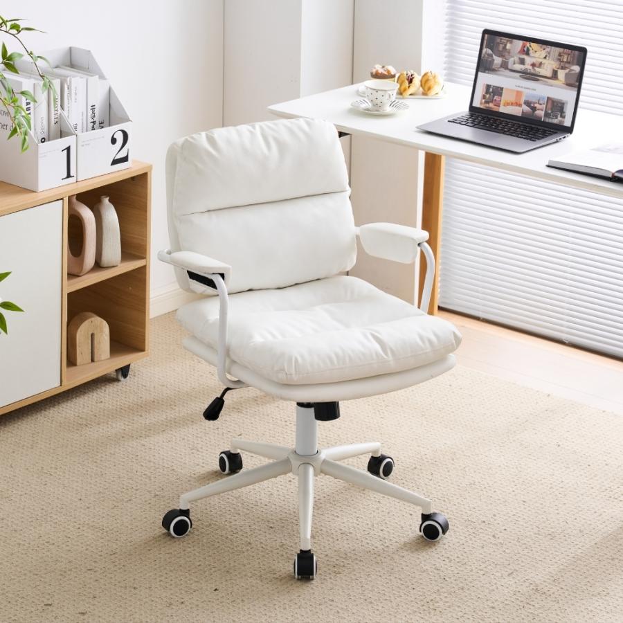 BTM 【全品10%OFF】デスクチェア オフィスチェア 椅子 肘付 回転 北欧