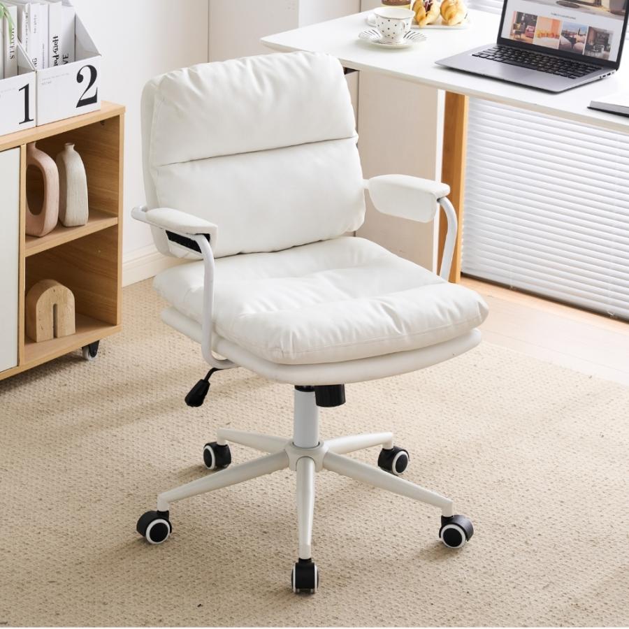 BTM 【全品10%OFF】デスクチェア オフィスチェア 椅子 肘付 回転 北欧