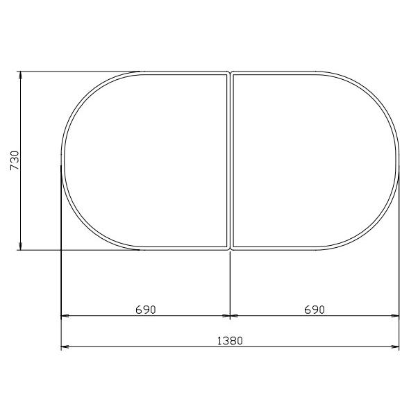 タカラスタンダード（Takara standard） 組み合わせ式風呂フタ 2枚組