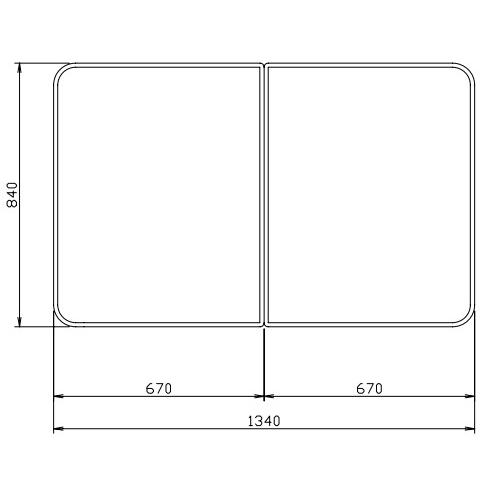 タカラスタンダード（Takara standard） 組み合わせ式風呂フタ 2枚組