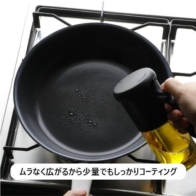 atomicoアトミコ 耐熱ガラスオイルスプレー ホワイト ブラック 耐熱 スプレー式 ダイエット 健康 カロリー 875086 875093 シービージャパン | atomico | 03