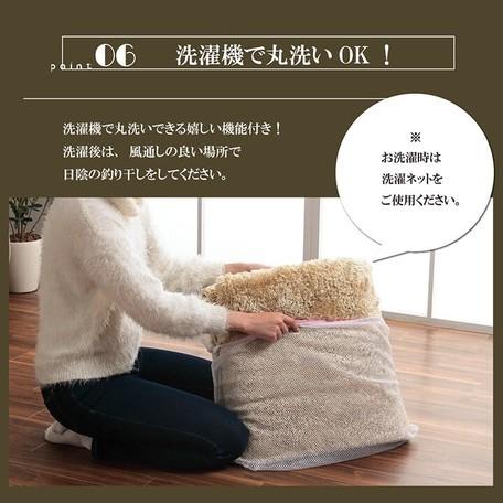 ラグ ルフォン 約200×250cm ブラウン/ベージュ/オレンジ/グリーン/グレー/ネイビー　シャギー コンパクト 制菌加工 洗える 床暖房 ホットカーペット対応 直送