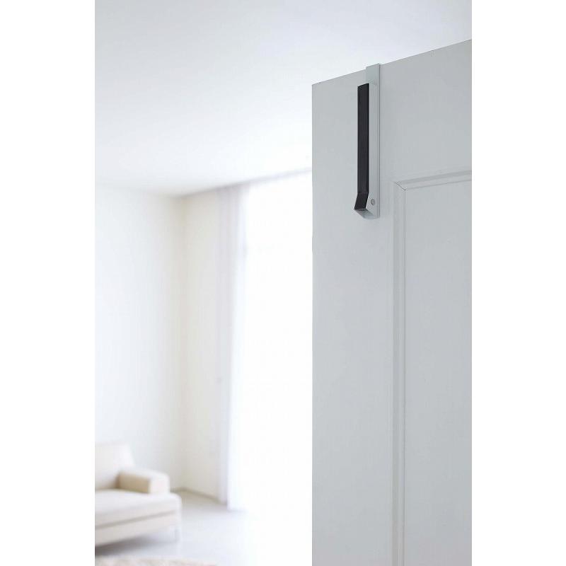 折り畳みドアハンガースマートsmart  ホワイト7161 ブラック7162 山崎実業 おしゃれ 長い ドア ラック シンプル 人気 たためる おりたたみ メール便対応 | 山崎実業 | 04