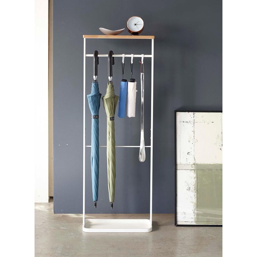 天板付き引っ掛け傘立て タワー ホワイト 774970 ブラック 774971 山崎