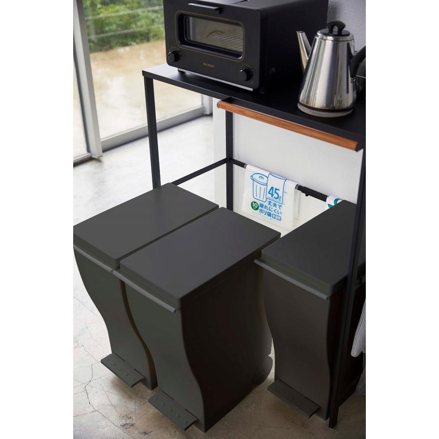 tower 伸縮ゴミ箱上ラック タワーtower ホワイト5326/ブラック5327