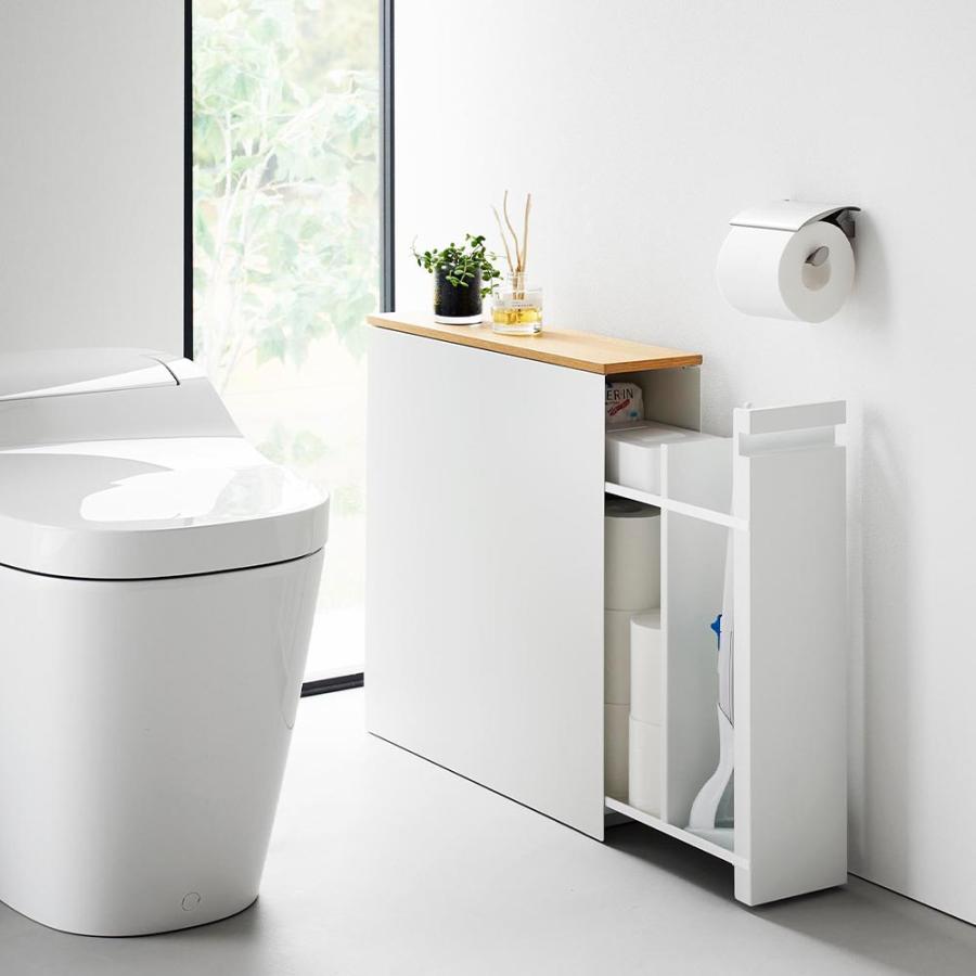 tower 山崎実業 隠せるトイレ引き出し収納 タワー トイレラック