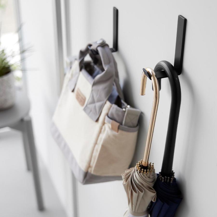 山崎実業 公式 タワー マグネットハンガーフック L 2個組 タワー tower 強力 磁石 小物収納 壁面 洗面所 工具不要 バッグ 傘 10235 10236 | tower | 12