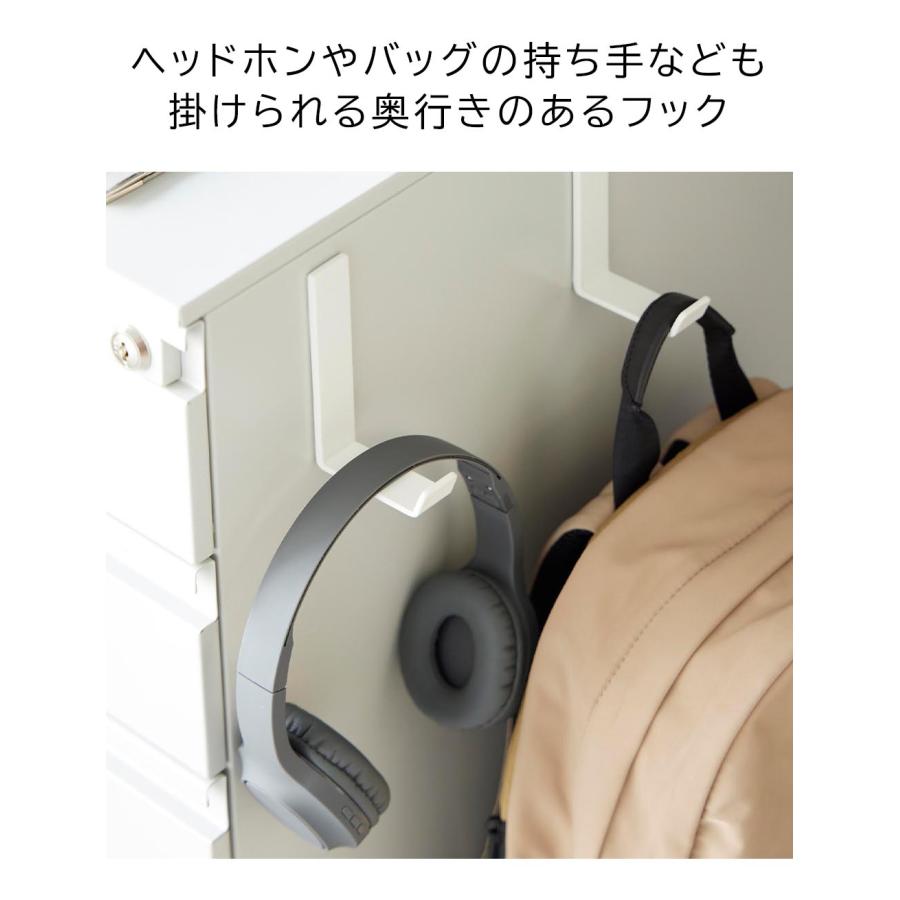 山崎実業 公式 タワー マグネットハンガーフック L 2個組 タワー tower 強力 磁石 小物収納 壁面 洗面所 工具不要 バッグ 傘 10235 10236 | tower | 07