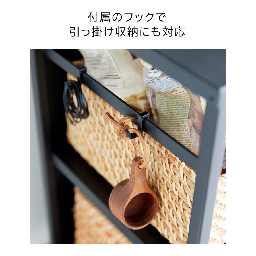 山崎実業 tower 目隠しワゴン タワー 天板付き キャスター付 目隠し ワゴン 北欧 おしゃれ yamazaki 公式 モノトーン ブラック ホワイト 8466 8467 | tower | 09