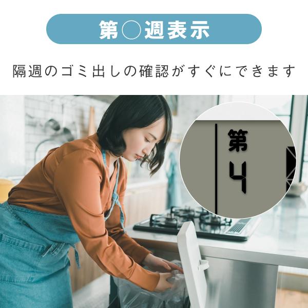 メガ曜日電波日めくりカレンダー ADE-01WT 便利 シンプル 見やすい